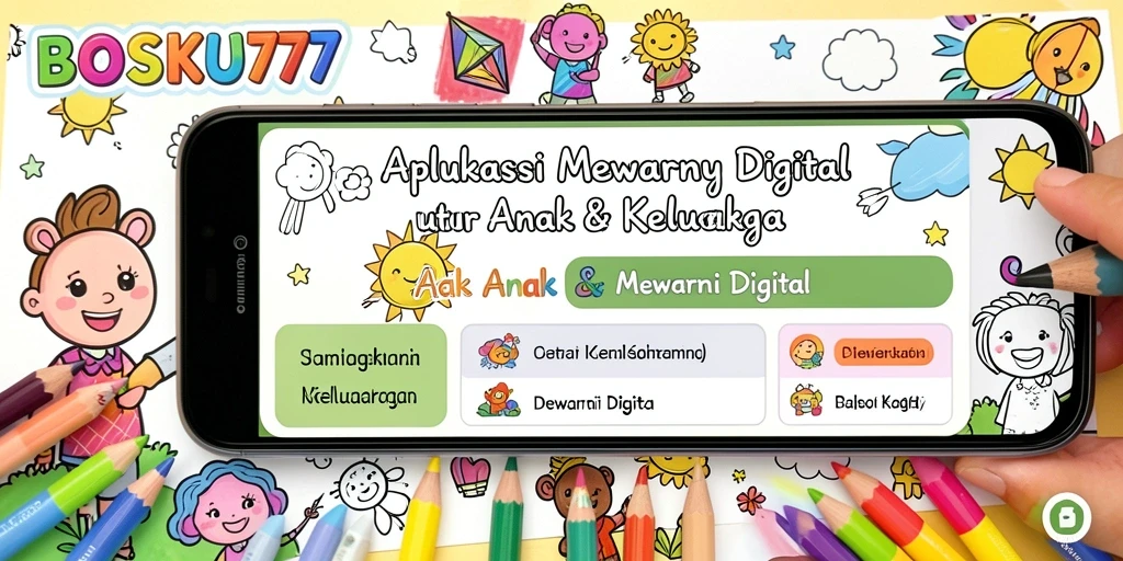Tampilan antarmuka Mewarnai Digital yang menarik dan interaktif.