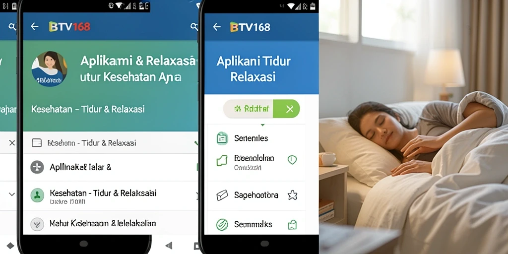 Antarmuka BTV168 yang bersih dan fungsional untuk pengalaman Tidur & Relaksasi yang optimal.