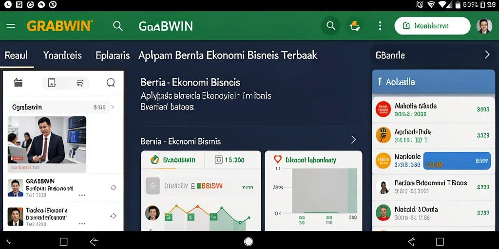 Tampilan antarmuka GRABWIN yang modern dan informatif.