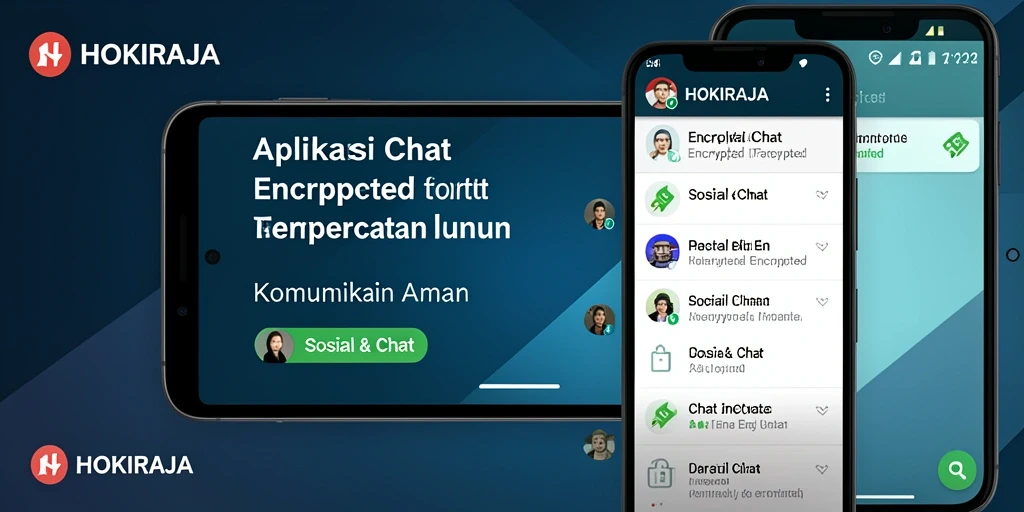 Antarmuka HOKIRAJA yang menarik dan fungsional untuk chatting.
