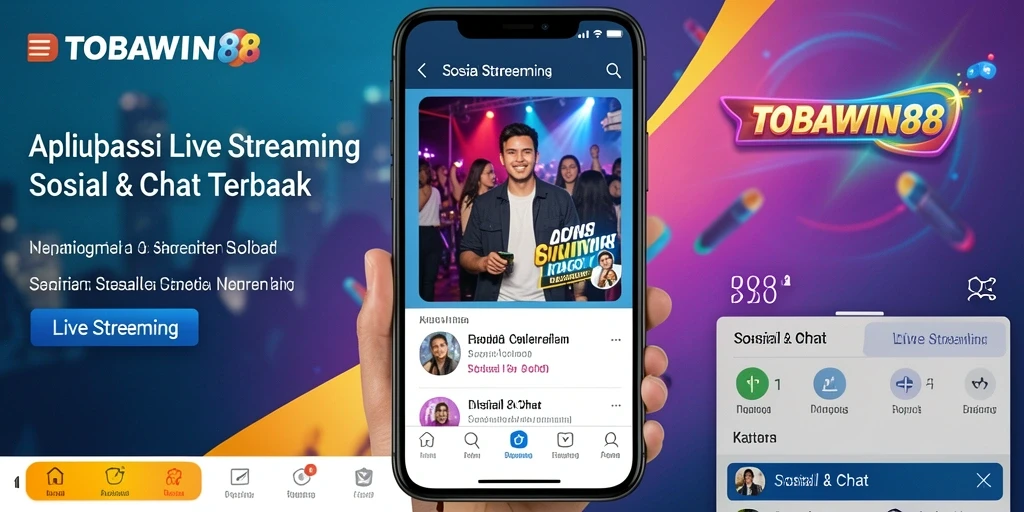 Tampilan antarmuka TOBAWIN88 yang sederhana dan menarik dalam Live Streaming.